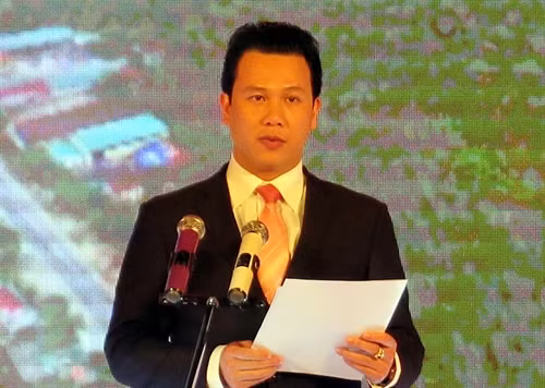 Ông Đặng Quốc Khánh- Phò Chủ tịch UBND tỉnh Hà Tĩnh phát biểu tại lễ kỷ niệm. Ảnh: Công Tường- TTXVN