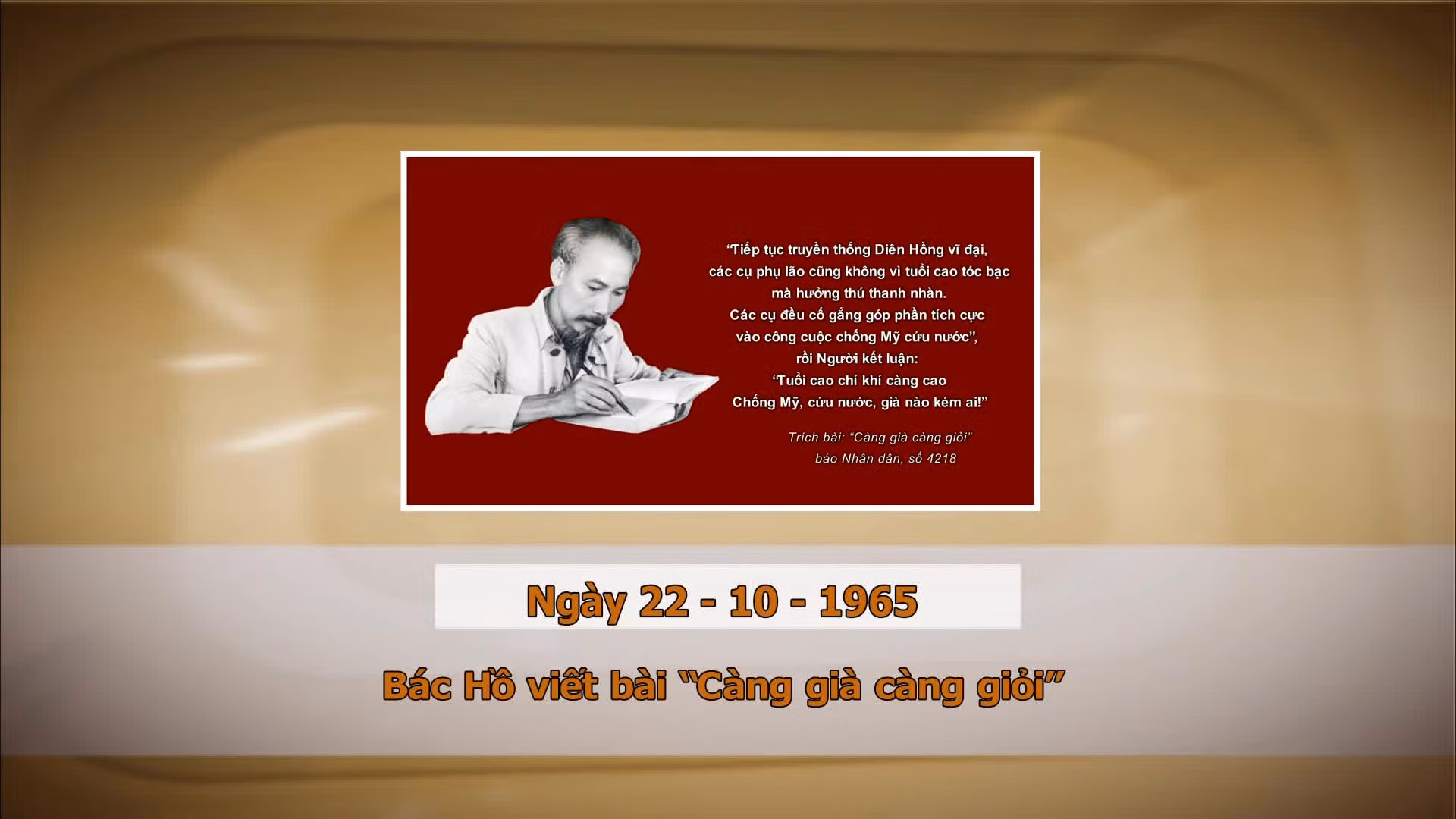 Khoảnh khắc và sự kiện ngày 22/10