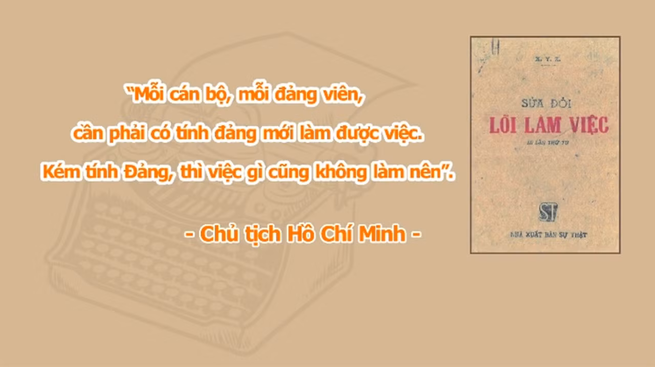 Học Bác mỗi ngày: 'Đảng viên và cán bộ phải đặt lợi ích của Đảng ra trước, lợi ích của cá nhân lại sau'