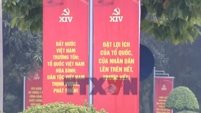 Đại hội Đảng toàn quốc lần thứ XIV bắt đầu phiên làm việc thứ ba