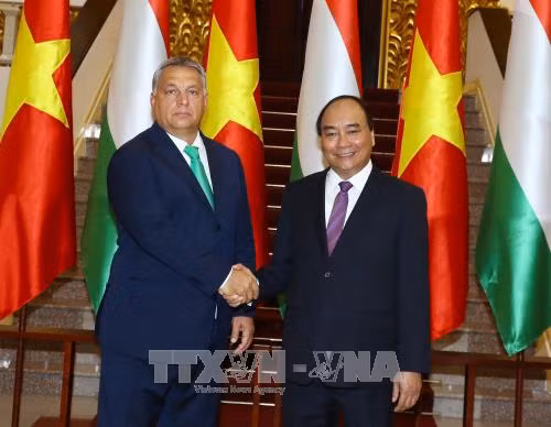 Thủ tướng Nguyễn Xuân Phúc đón, hội đàm với Thủ tướng Hungary ảnh 2