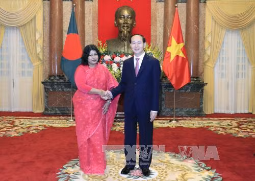 Chủ tịch nước Trần Đại Quang tiếp các Đại sứ trình Quốc thư ảnh 2