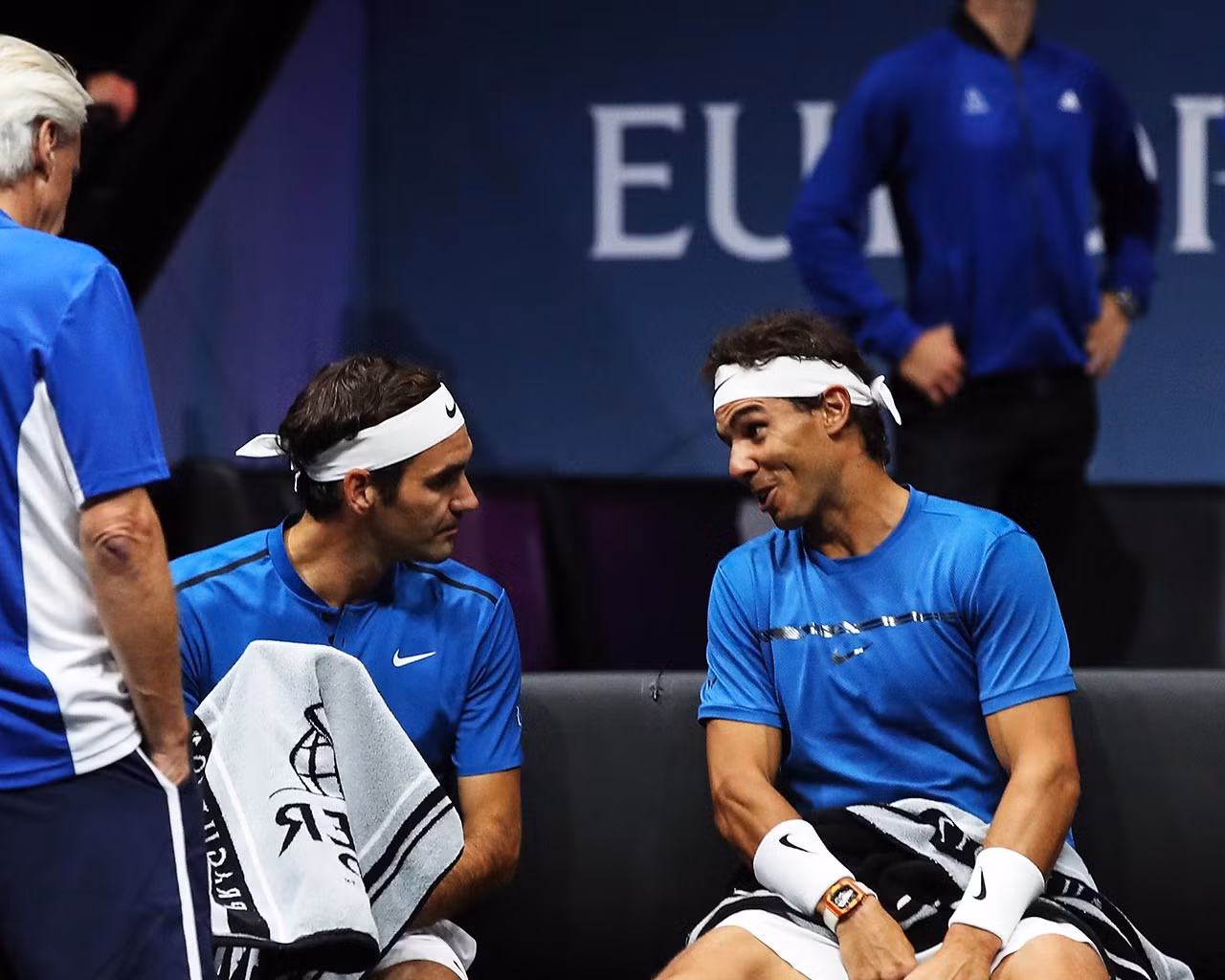 Không đồng điệu trong trận đánh đôi lịch sử, Nadal và Federer vẫn vui đùa cùng chiến thắng ảnh 3