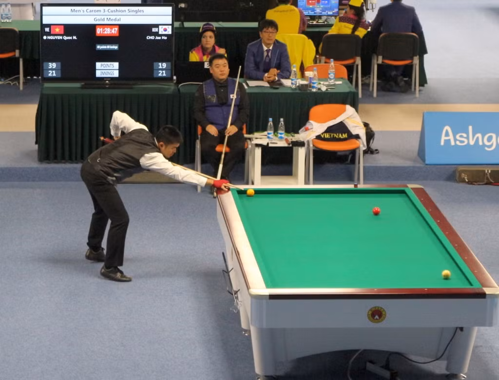 Nguyễn Quốc Nguyện giành HCV Billiards Carom 3 băng ảnh 1