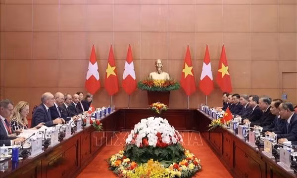 Tổng Bí thư, Chủ tịch nước Tô Lâm hội đàm với Tổng thống Thụy Sĩ