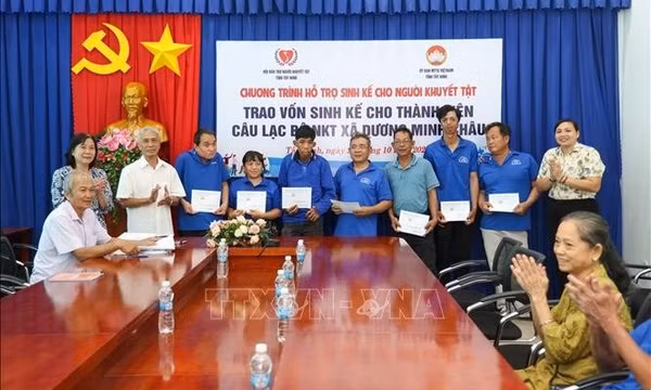Tiếp sức để người khuyết tật hiện thực hóa giấc mơ tự lập