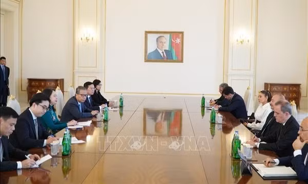 Phó Chủ tịch nước Võ Thị Ánh Xuân hội đàm với Tổng thống Azerbaijan