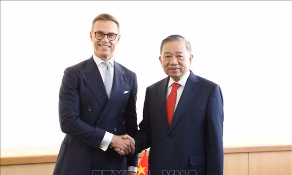 Tổng Bí thư, Chủ tịch nước Tô Lâm gặp Tổng thống Phần Lan Alexander Stubb
