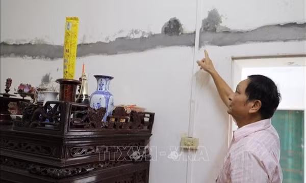 Phú Thọ: Cần làm rõ phản ánh nhà dân nứt lún quanh dự án Vĩnh Phú Complex