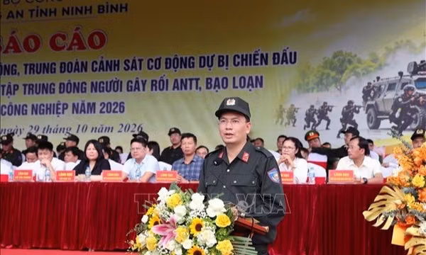 Xây dựng lực lượng Cảnh sát cơ động chính quy, tinh nhuệ, hiện đại