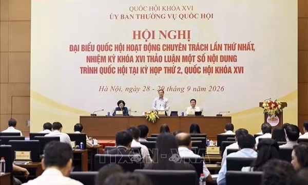 Đại biểu Quốc hội hoạt động chuyên trách thảo luận về nhóm dự án hành chính, tư pháp