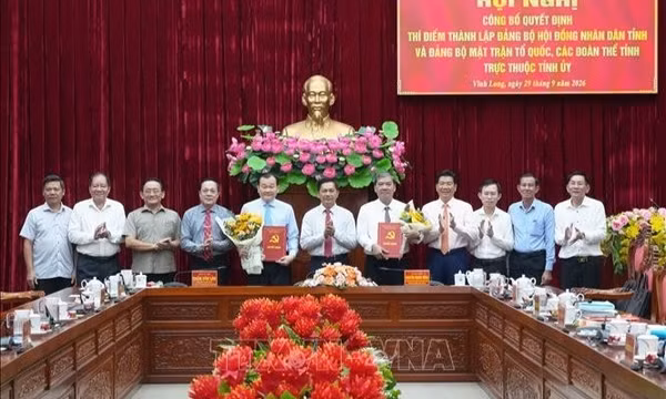Thí điểm thành lập 2 Đảng bộ trực thuộc Tỉnh ủy Vĩnh Long