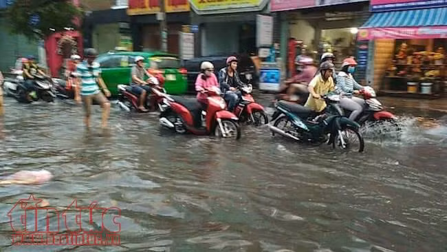 Nhiều tuyến đường TP Hồ Chí Minh lại ngập sâu sau cơn mưa lớn ảnh 1