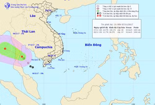 Tin cuối cùng về áp thấp nhiệt đới tại vịnh Thái Lan ảnh 1