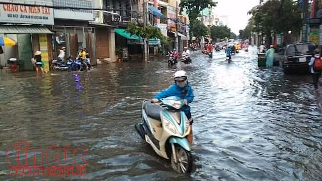Nhiều tuyến đường TP Hồ Chí Minh lại ngập sâu sau cơn mưa lớn ảnh 6
