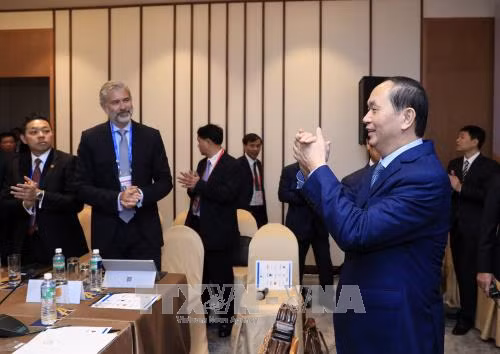 Chủ tịch nước Trần Đại Quang gặp gỡ các doanh nghiệp lớn của Hoa Kỳ ảnh 1