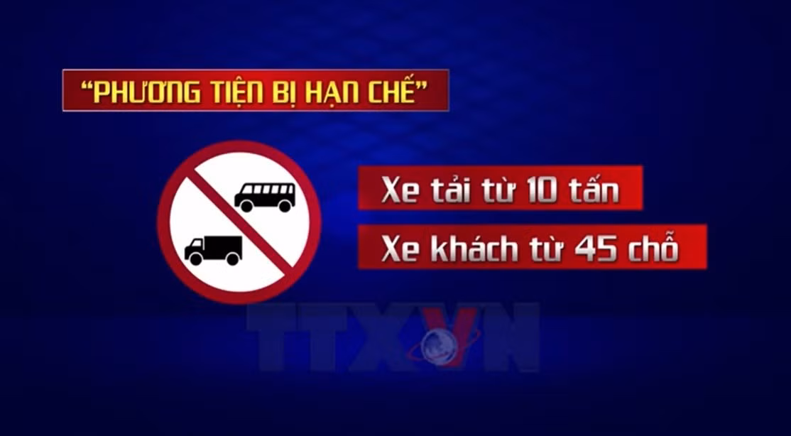 Cấm một số loại xe lớn vào trung tâm Hà Nội dịp Đại hội Đảng 