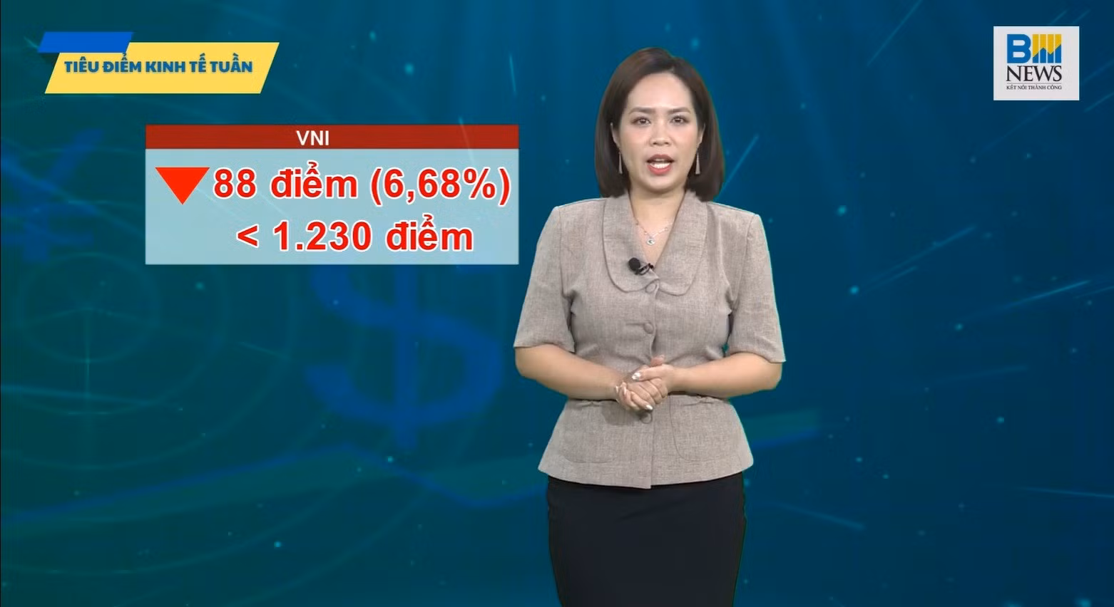 Tiêu điểm kinh tế tuần qua: Thị trường chứng khoán Việt Nam giảm mạnh