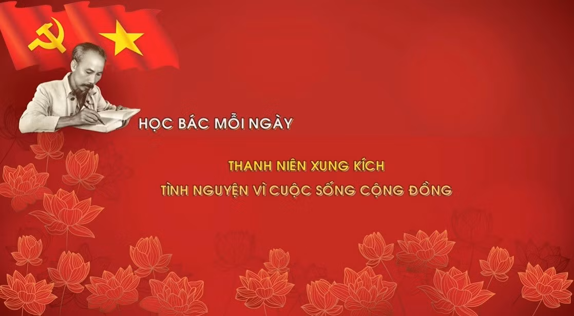 Học Bác mỗi ngày: Thanh niên xung kích tình nguyện vì cuộc sống cộng đồng