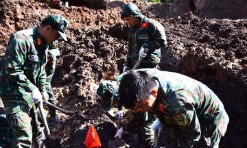 Lũy kế quy tập 778 hài cốt liệt sĩ tại Công viên Lê Thị Riêng.