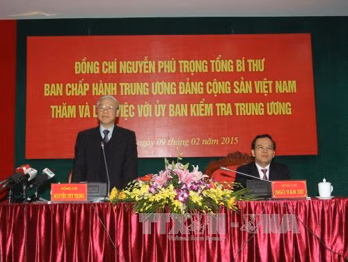 Tổng Bí thư làm việc với Ủy ban Kiểm tra Trung ương ảnh 1