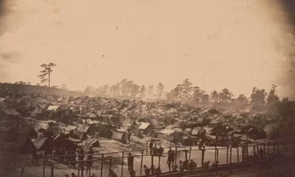 Trại Andersonville ở Georgia ngày 17/8/1864. Ảnh: historydefined.net