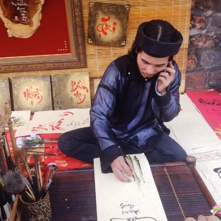 Phố Ông Đồ ngày xuân ảnh 7