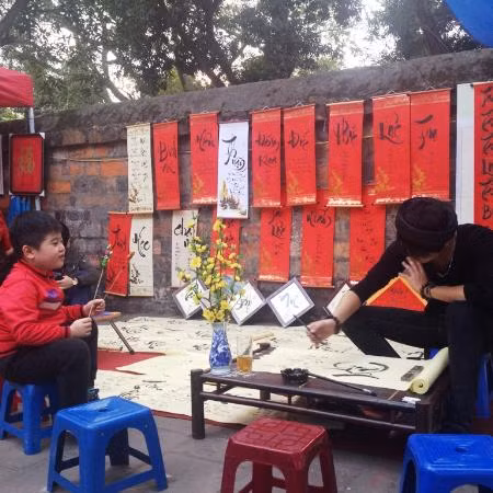 Phố Ông Đồ ngày xuân ảnh 10