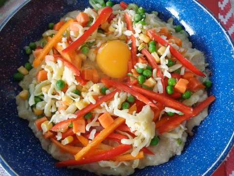 Món pizza bánh chưng ngon lạ, dễ ăn ảnh 4