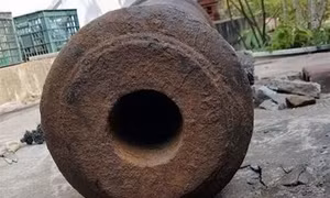 Phát hiện súng thần công tại Thành Điện Hải