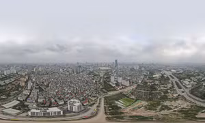 Rác ngập tuyến đường nối giữa Phạm Hùng - Lê Đức Thọ đang thi công dở dang 