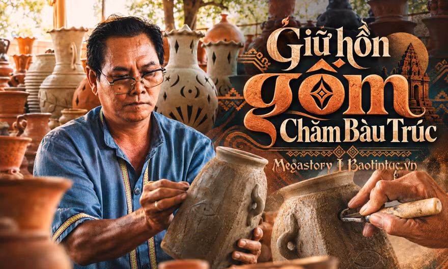Giữ hồn gốm Chăm Bàu Trúc