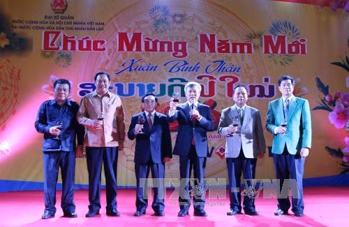 Đại sứ quán Việt Nam tại Lào tổ chức tiệc đón Xuân ảnh 1