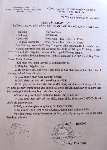 Chặn đứng đường dây lừa đảo "chạy" vào trường Công an-Kỳ II: Bị hại thành “cò mồi” ảnh 1