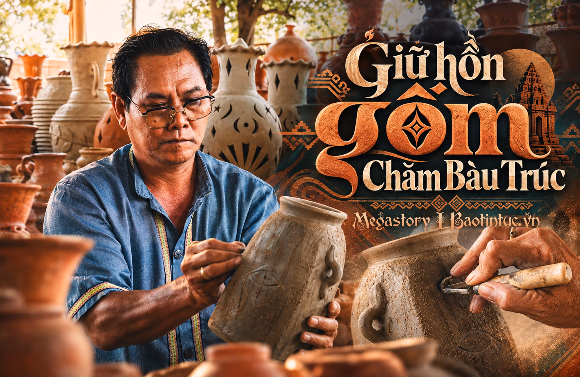 Giữ hồn gốm Chăm Bàu Trúc