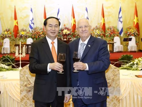Chủ tịch nước Trần Đại Quang chủ trì tiệc chiêu đãi Tổng thống Israel ảnh 1