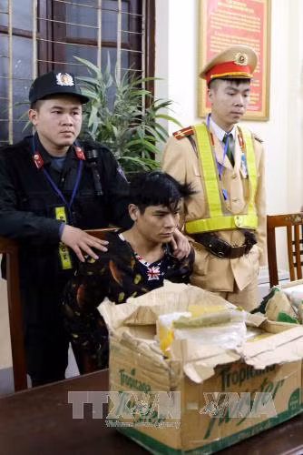 Bắt đối tượng vận chuyển trái phép 73 bánh heroin ảnh 1