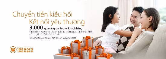 SHB tặng quà cho khách hàng nhận và chi trả kiều hối ảnh 1