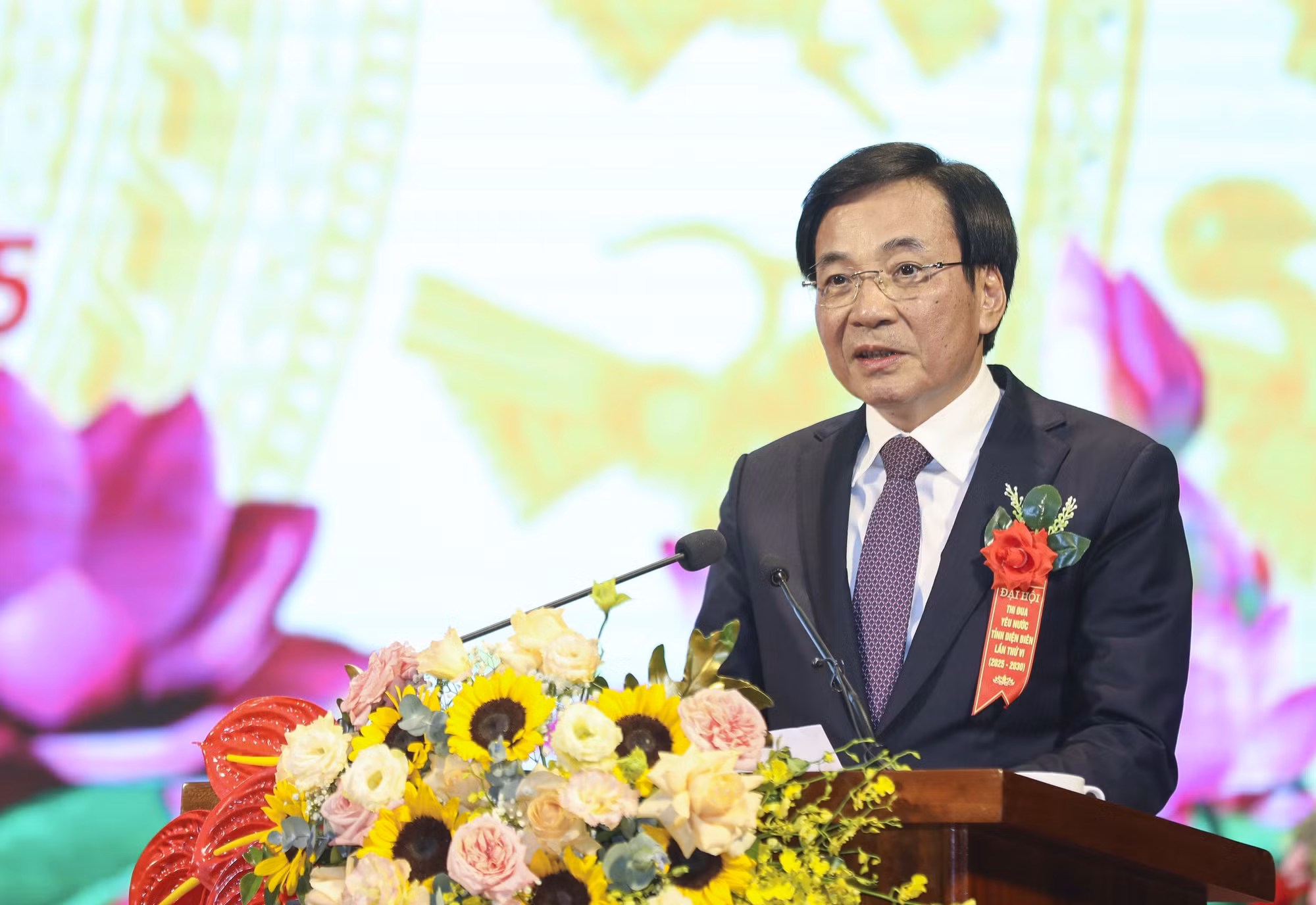 Ông Trần Văn Sơn, Ủy viên Trung ương Đảng, Bộ trưởng, Chủ nhiệm Văn phòng Chính phủ, phát biểu tại Đại hội. Ảnh: Xuân Tư/TTXVN