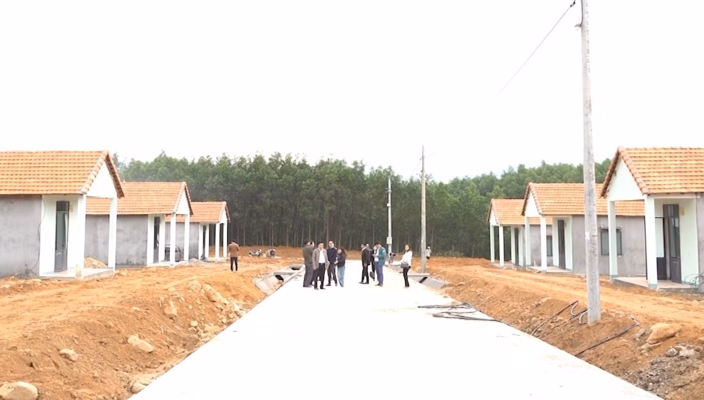 Khu định cư Nóc Ông Đến dành cho đồng bào dân tộc thiểu số ở xã Trà Giang, huyện Trà Bồng, tỉnh Quảng Ngãi.
