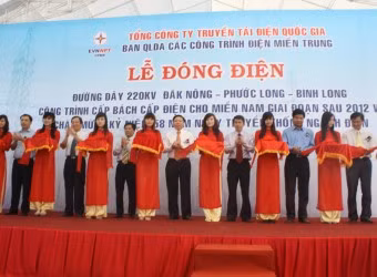 Đóng điện đường dây 220 KV Đắk Nông- Phước Long- Bình Long ảnh 1