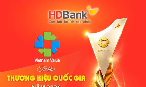 HDBank tiếp tục khẳng định vị thế thương hiệu quốc gia