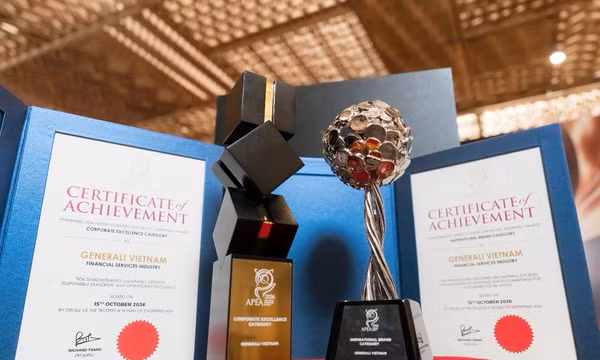 Generali Việt Nam tiếp tục được vinh danh với 2 giải thưởng tại APEA 2026