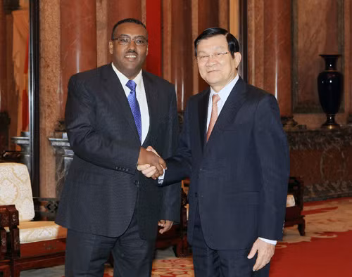 Chủ tịch nước Trương Tấn Sang tiếp Phó Thủ tướng Ethiopia ảnh 1