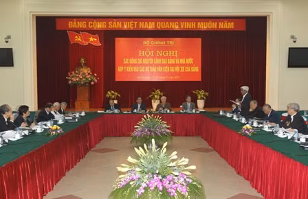 Nguyên lãnh đạo Đảng, Nhà nước góp ý các dự thảo Văn kiện Đại hội XII ảnh 1