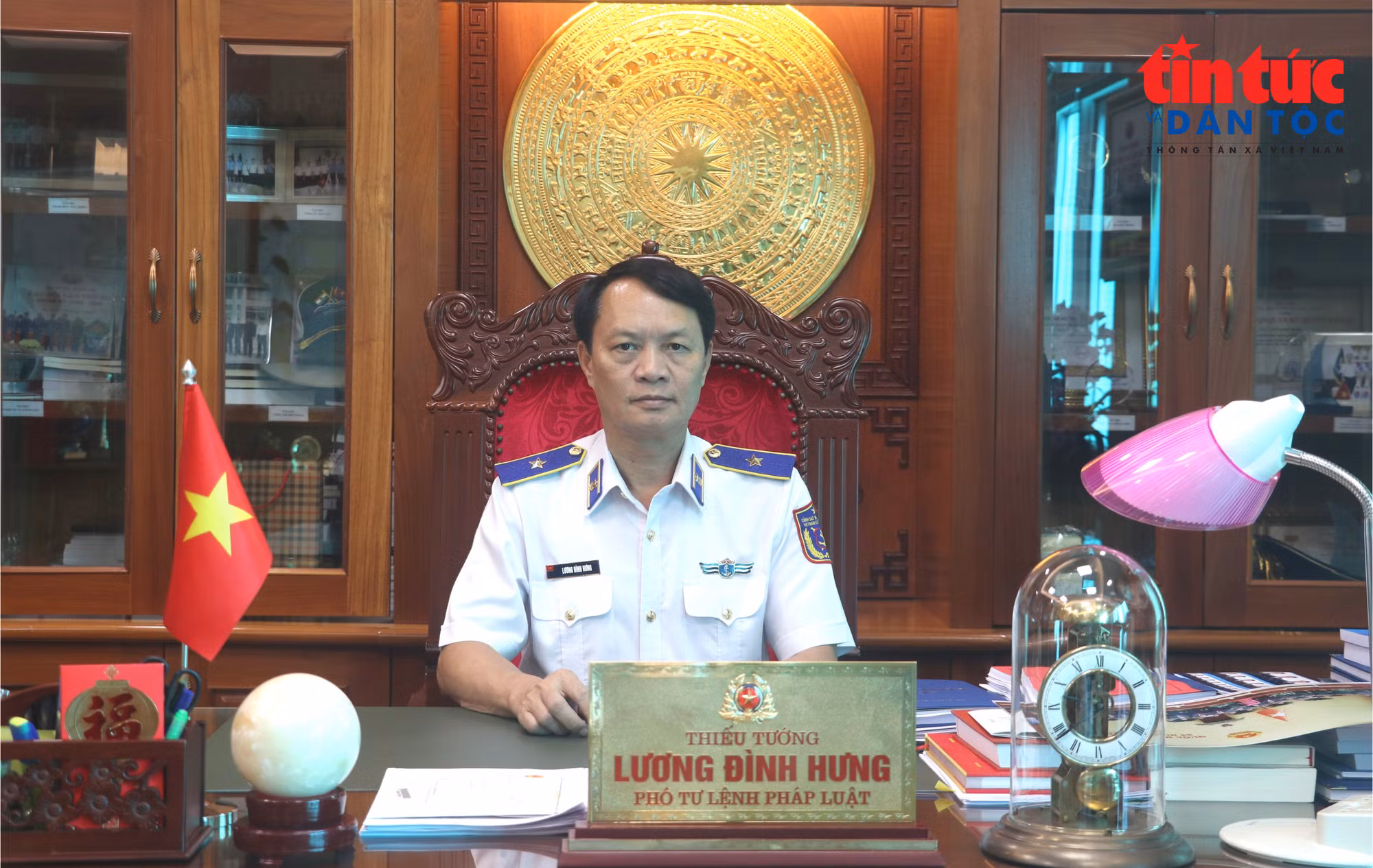 Thiếu tướng Lương Đình Hưng, Phó Tư lệnh Pháp luật, Bộ Tư lệnh Cảnh sát biển Việt Nam. Ảnh: Viết Tôn
