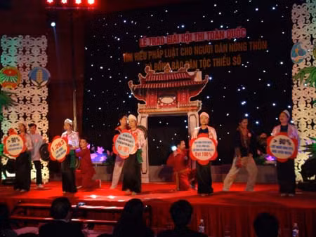 Chung kết Hội thi toàn quốc tìm hiểu pháp luật cho người dân nông thôn và đồng bào DTTS ảnh 3