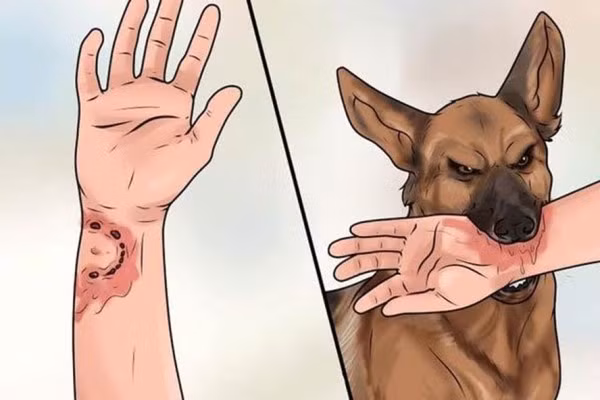 Chơi với chó nhà mới đẻ, bé trai 2 tuổi bị cắt nát mặt ảnh 1