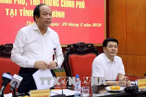 Kiểm tra việc thực hiện nhiệm vụ, chỉ đạo của Chính phủ, Thủ tướng tại tỉnh Thái Bình ảnh 1