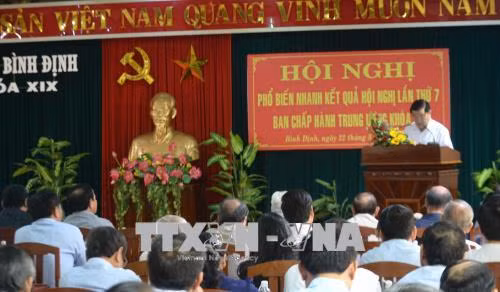 Thông báo kết quả Hội nghị Trung ương 7 Khóa XII đến cán bộ chủ chốt ảnh 1